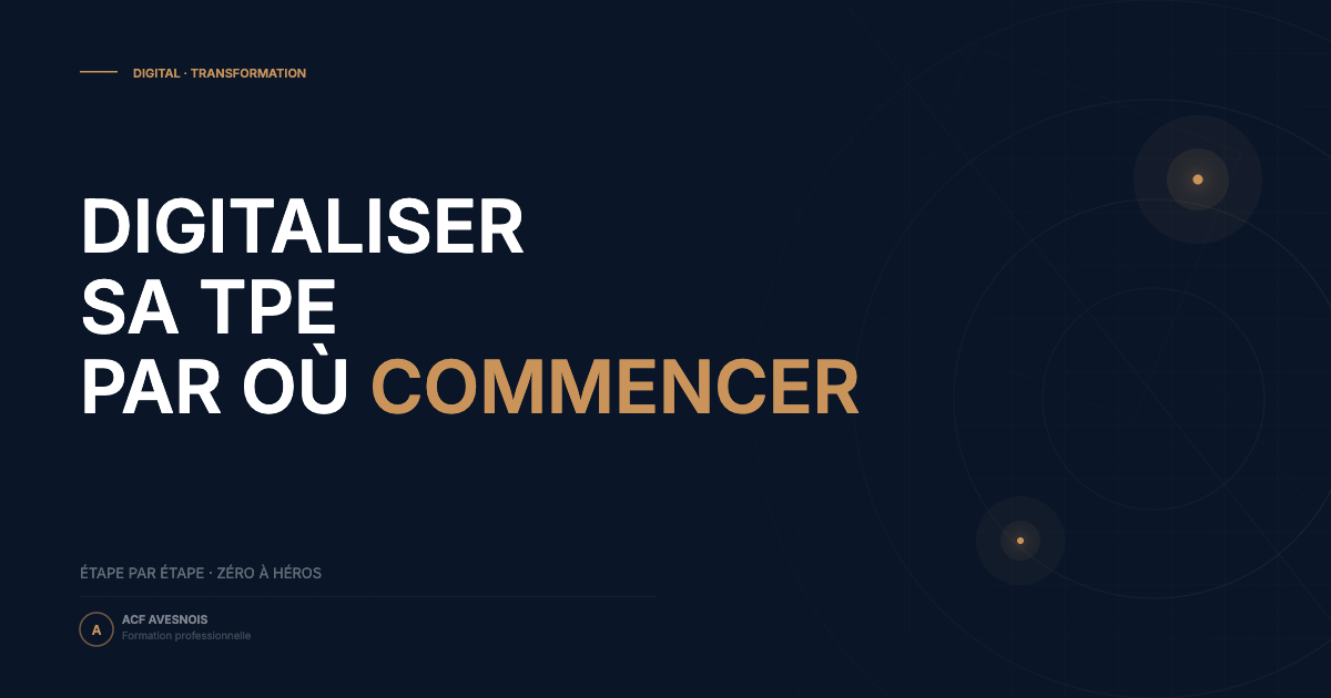 Digitaliser sa TPE : par où commencer quand on part de zéro ?